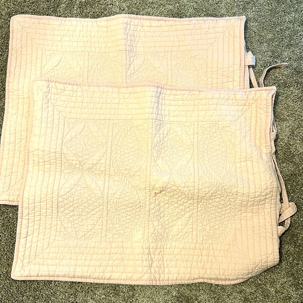 Pottery Barn quilted shams